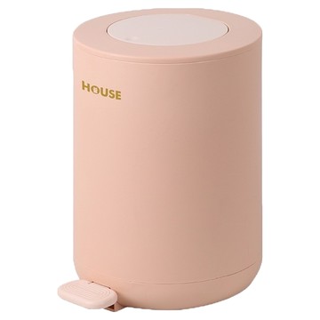 HOUSE 好室喵 同心圓緩降踏式垃圾桶  26 x 21.5 x 31cm  顏色隨機