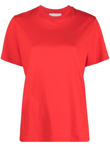 Coperni - logo-print cotton T-shirt - women - Cotton - M - Red