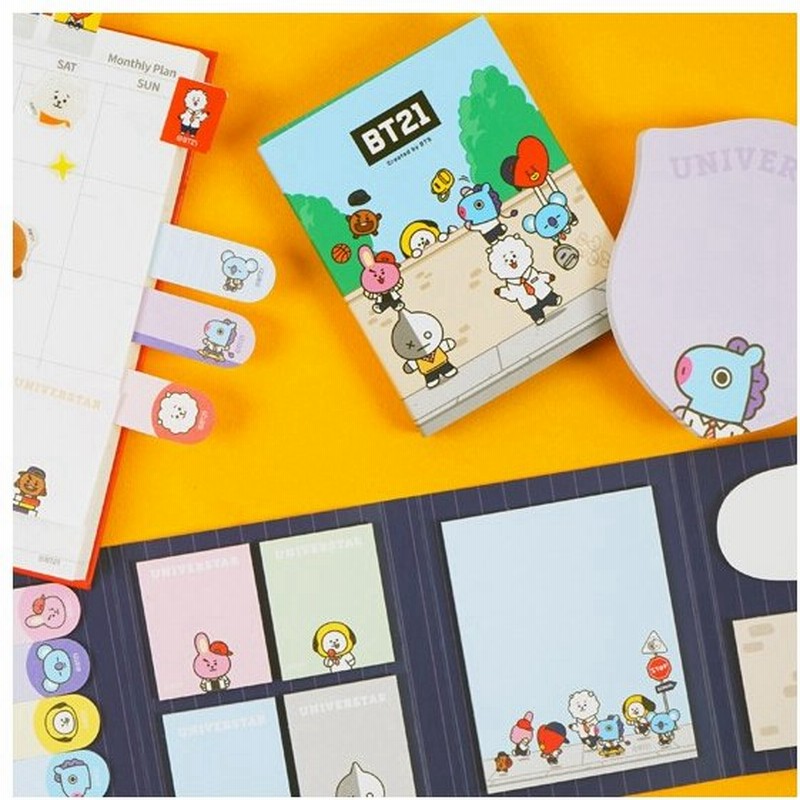韓国文具 Bt21 4段 付箋 文房具 ポストイット かわいい 防弾少年団 公式 通販 Lineポイント最大0 5 Get Lineショッピング