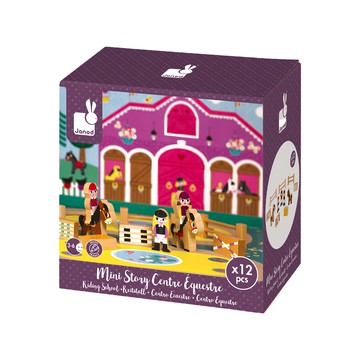 Janod 迷你故事集-馬術學校 Set，適用年齡：3歲以上  1組