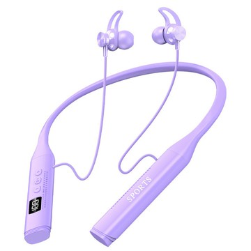 跨境藍牙5.3入耳式長續航帶數顯多EQ掛脖式游戲/運動耳機工廠私模【宜家良品百貨】