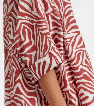 Brunello Cucinelli Printed cotton and silk shirt