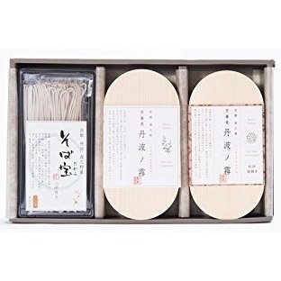 半なま 京蕎麦 いろどり3種セット (やくの農業振興団)｜ 蕎麦 そば 年越しそば お歳暮 年越しそば