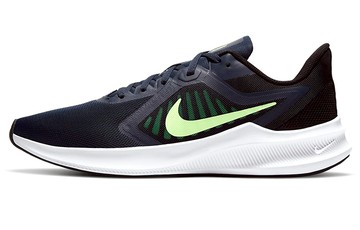 NIKE DOWNSHIFTER 10 BLACK WHITE GREEN