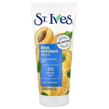 St. Ives, BHA 去角質劑，適用於易長痘皮膚，杏，6 盎司（170 克）