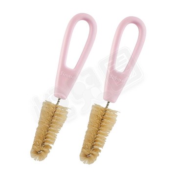 Simba 小獅王辛巴 豬毛奶嘴刷(2入)-蜜粉【悅兒園婦幼生活館】