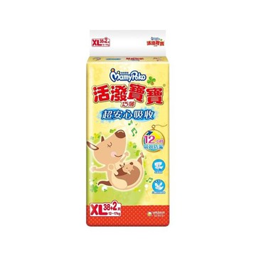 滿意寶寶\t活潑寶寶紙尿褲 XL 38+2片 (黏貼型/紙尿褲/尿布)