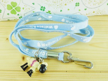 【震撼精品百貨】笑笑羊__Shaun the sheep~手機吊繩-藍