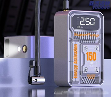 【數顯快充】車載充氣泵 無線充氣泵 汽車打氣泵 輪胎打氣泵 便攜數顯 大功率快充 預設胎壓 轎車SUV通用 應急必備