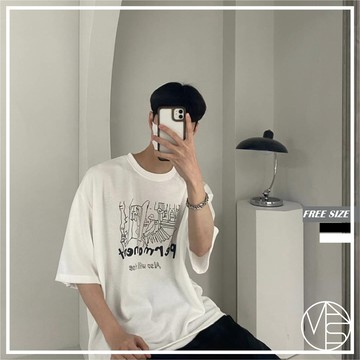 【MKST.STUDIO】🇰🇷 韓國 Permanent 街頭風短TEE 厚磅 硬挺 落肩短袖 韓國男裝 男生上衣