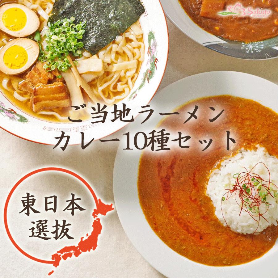 ご当地カレーとラーメン10種セット東日本選抜　レトルトカレー 名店ラーメン ギフト 2023