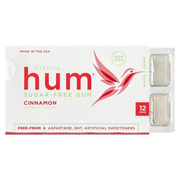 Stevita Naturals, Hum®，無糖口香糖，肉桂味，12 片