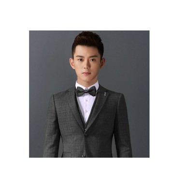 【拉福】層次新郎結婚領結糾糾(黑)