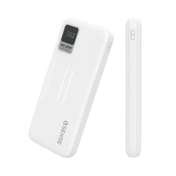 逸盛Esense低價款免帶線PD快充行動電源/37-ALO100WH/白