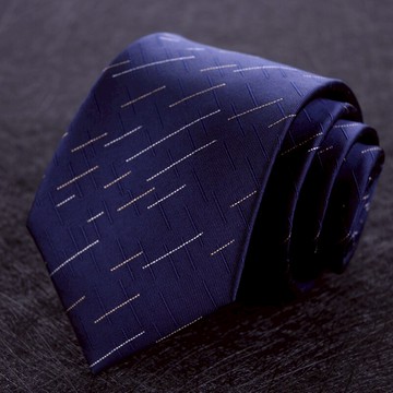 領帶男正裝商務上班職業結婚新郎學生韓版條紋寬深藍黑色男士手打