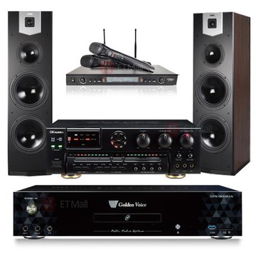 金嗓 CPX-900 K1A伴唱機 4TB+OKAUDIO AK-7擴大機+SR-889PRO無線麥克風+SUGAR SK-800V主喇叭