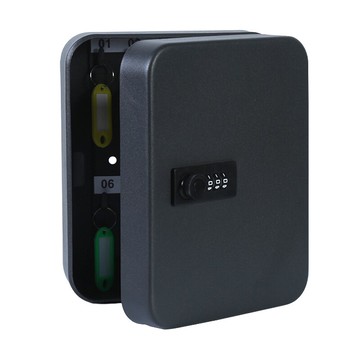 鑰匙收納箱 密碼鎖鑰匙箱壁掛式房產中介物業家用汽車鑰匙柜48位收納管理盒子 【CM4870】