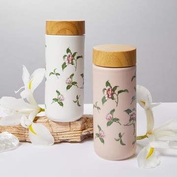 乾唐軒活瓷 | 花神隨身杯 / 大 / 雙層 / 仿木紋蓋 /  2色 330ml