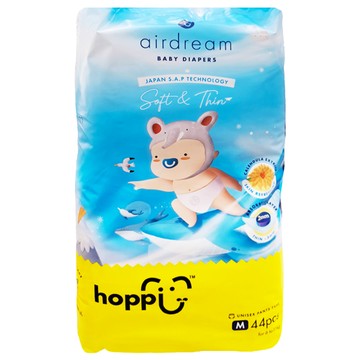 hoppi 平行輸入版 褲型尿布 6~11kg  M  44片