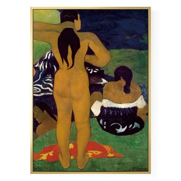 BOLUO GALLERY 菠蘿選畫所 保羅・高更 塔希提婦女沐浴 II AVAR3451G  40 x 30cm  金色