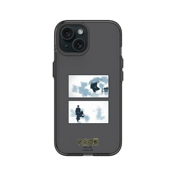 iPhone 15 Clear 酷墨灰 - Jujutsu Kaisen 咒術迴戰 S2 - 懷玉・玉折劇照系列-五條悟＆夏油傑雨天款