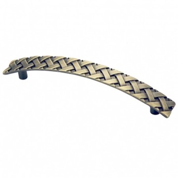 鋅質鍍古銅編織把手96mm T712