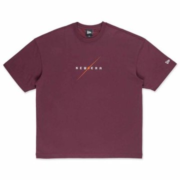 NEW ERA 男女 寬版短袖上衣 TRAIL RUNNER NE 暗紅 NE14701268