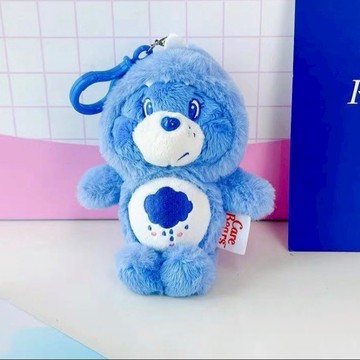 限量預購【遊戲家】Care Bears 彩虹熊  鑰匙圈 恐龍裝彩虹熊 彩虹熊娃娃 彩虹熊吊飾 彩虹熊掛件 - 藍色