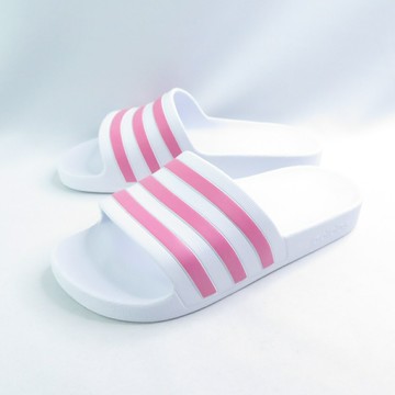 ADIDAS GZ5237 ADILETTE AQUA 女款拖鞋 運動拖鞋 白x玫瑰粉【iSport愛運動】