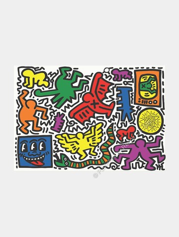 Keith Haring作品II/Compact box/1000片/Clementoni