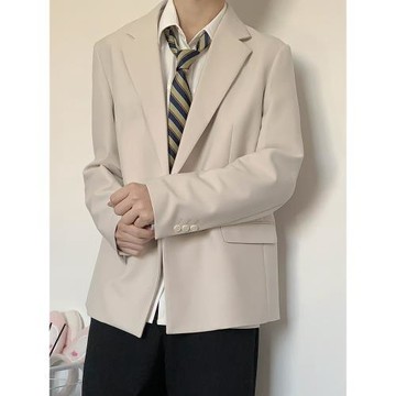 西服DK日系制服男杏色純色學院風西裝簡約高級感百搭班服外套秋冬