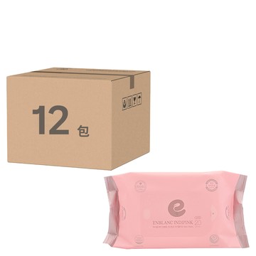 enblanc 輕柔木槿花 純水濕紙巾隨身包  20張  12包