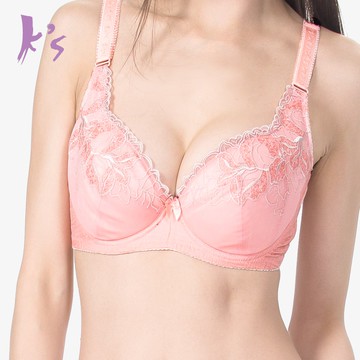 【K's凱恩絲】集中托高機能調整型有氧蠶絲內衣-M5款甜美粉AB杯