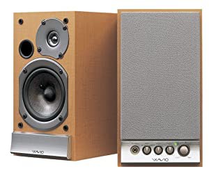 ONKYO WAVIO アンプ内蔵スピーカー 15W 15W GX-D90(Y)  木目(中古品)