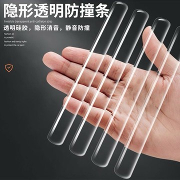 台灣現貨 隱形透明防撞條 防撞邊條 防撞護墊 高彈柔軟 防護條 兒童安全防撞條 防撞貼門把手墊 桌角防護車門防 車門防撞