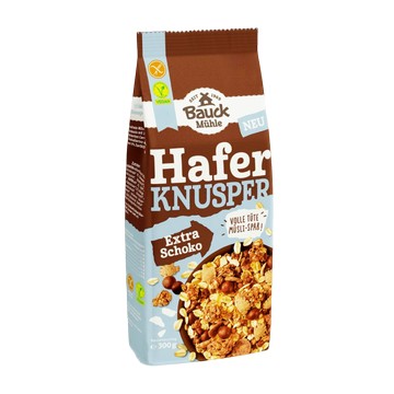 【德國BauckMühle】寶客無麩質黑巧克力燕麥脆片(300g/包)(純素)-【德國BauckMühle】寶客無麩質黑巧克力燕麥脆片(300g/包)(純素)