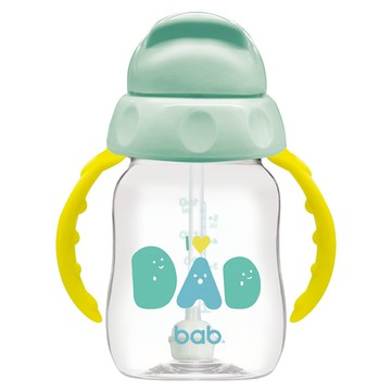 bab 培寶 輕鬆開 吸管手把 練習杯 160ml  1個  綠色
