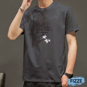 男生短袖 韓版短T短袖上衣 男夏季潮流短袖上衣 短袖T恤男 男生衣服 男生上衣短袖 短T AT竹花【FIZZE】