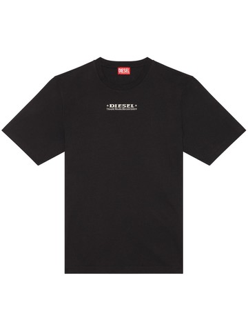 Diesel - logo-print cotton T-shirt - men - Cotton - M - Black