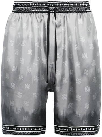 AMIRI - MA paisley-print silk shorts - men - Silk - XL - Grey