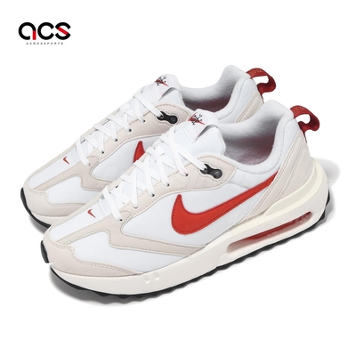 Nike 休閒鞋 Wmns Air Max Dawn 女鞋 白 紅 氣墊 拼接 復古 運動鞋 DZ4441-100