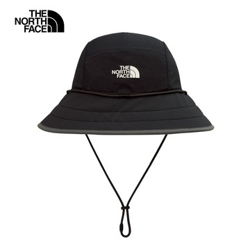 女款黑色DWR防潑水品牌LOGO漁夫帽｜8EPSKT0