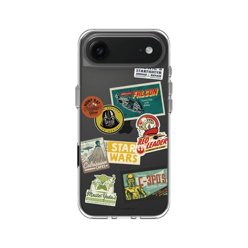 iPhone Air Clear Case（相機按鈕） 透明 - 迪士尼-星際大戰 Star Wars - 星戰漫畫-貼紙系列