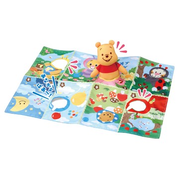 Takara Tomy 小熊維尼躲貓貓玩偶遊戲布書套裝  6個月以上  1本  躲貓貓玩偶遊戲布書