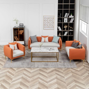 北歐簡約小戶型客廳現代公寓出租房服裝店休息區接待科技布藝沙發 沙發 布藝沙發 科技布沙發 小型沙發 客廳沙發 實木框架沙發 單/雙人沙發