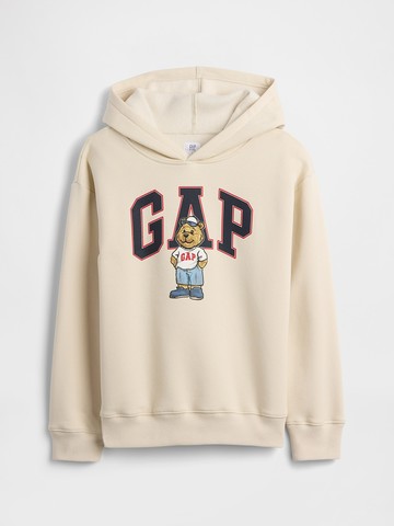 兒童寬鬆版型布萊納小熊 Gap LOGO 帽T
