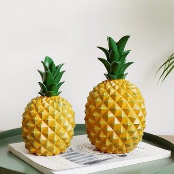 北歐ins菠蘿存錢罐擺設創意儲蓄罐工藝品家居客廳酒柜裝飾品擺件1入