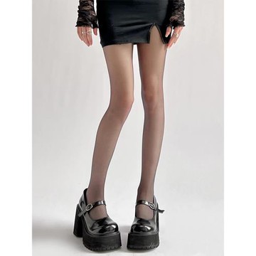 夜間教習室0d黑絲性感超薄高透黑絲襪加長隱形黑色連褲襪子薄款女