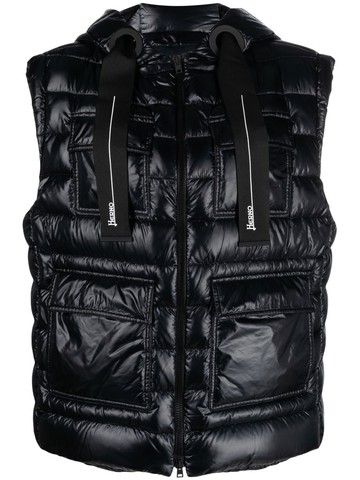 Herno - sleeveless padded gilet - women - Polyamide/Feather Down/Polyamide - 44 - Black