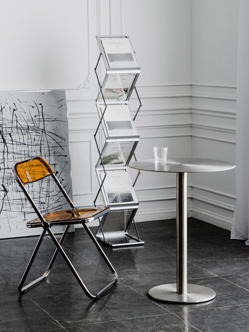 中古報刊置物架工作室拍攝基地陳列展示雜志收納落地網紅折疊書架